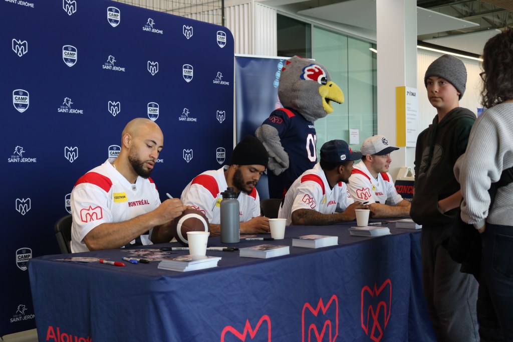 Lancement du camp d’entrainements des Alouettes de Montréal à&nbsp;Saint-Jérôme.